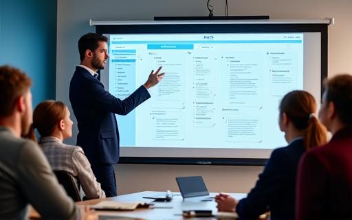 HR manager training employees